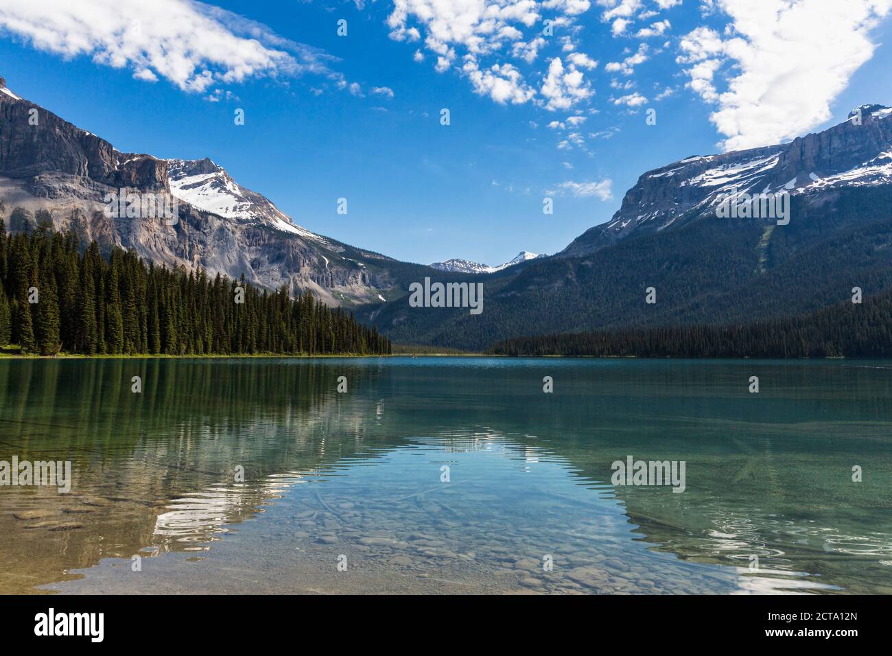 Canada, British Columbia, Yoho Nationalpark, Presidente della gamma, il Lago di Smeraldo Foto Stock