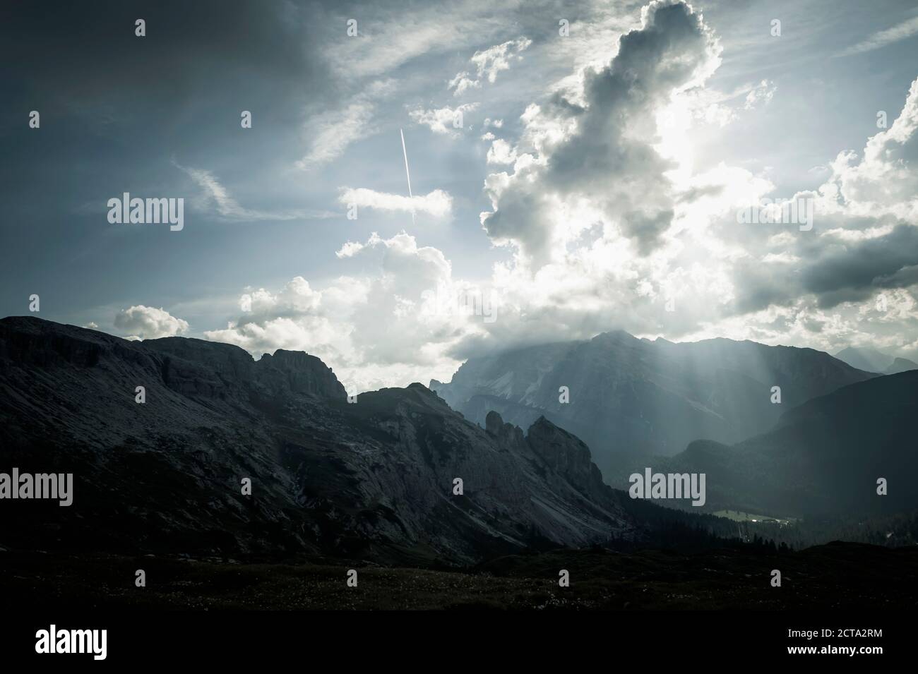 L'Italia, Provincia di Belluno, Veneto, Auronzo di Cadore, Tre Cime di Lavaredo, cloudscapes Foto Stock