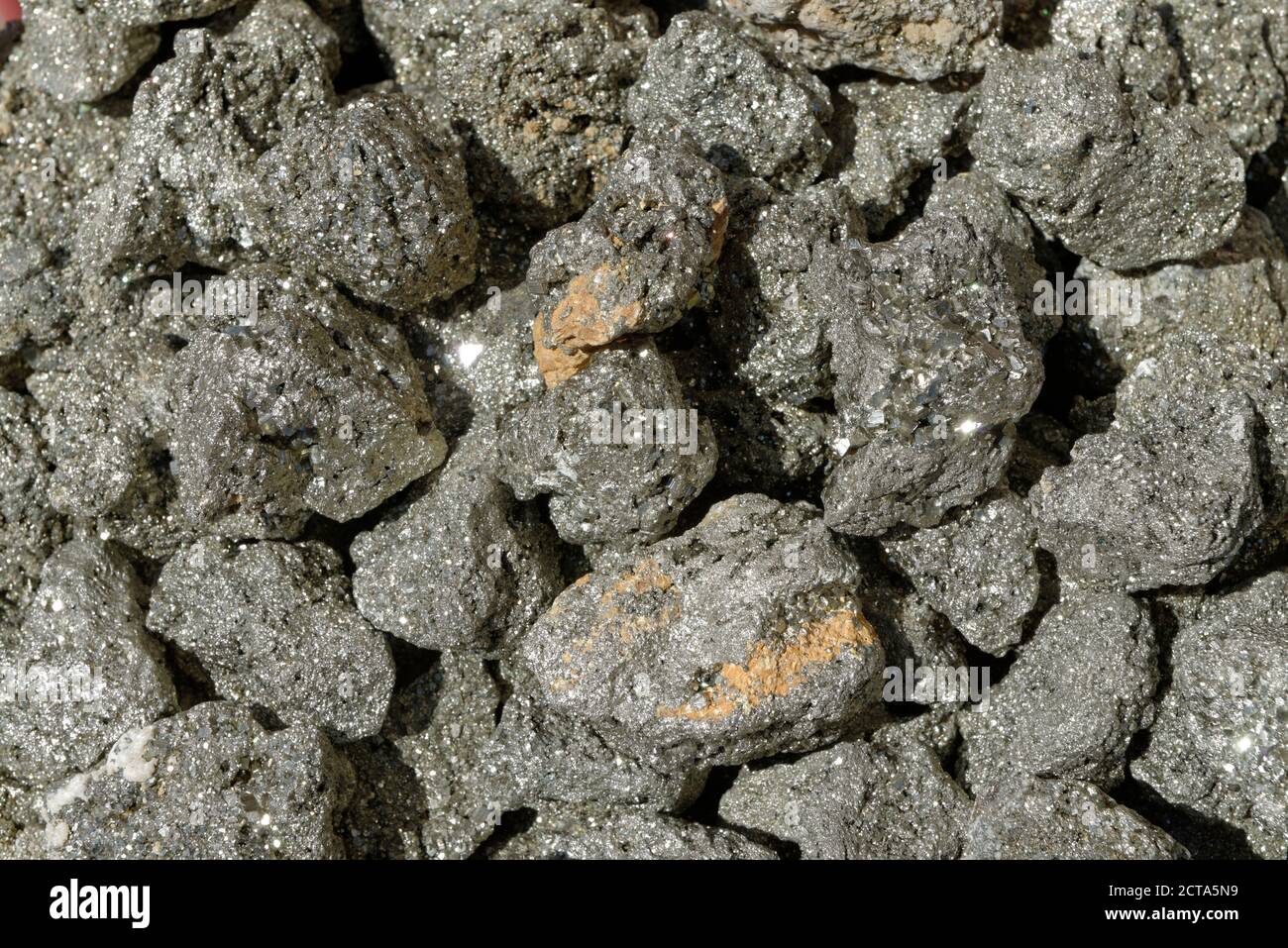 Guarigione pietre pirite Foto Stock