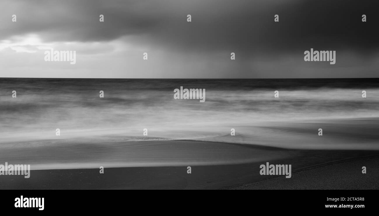Germania, Schleswig-Holstein, Sylt, la vista del mare e del cielo Foto Stock