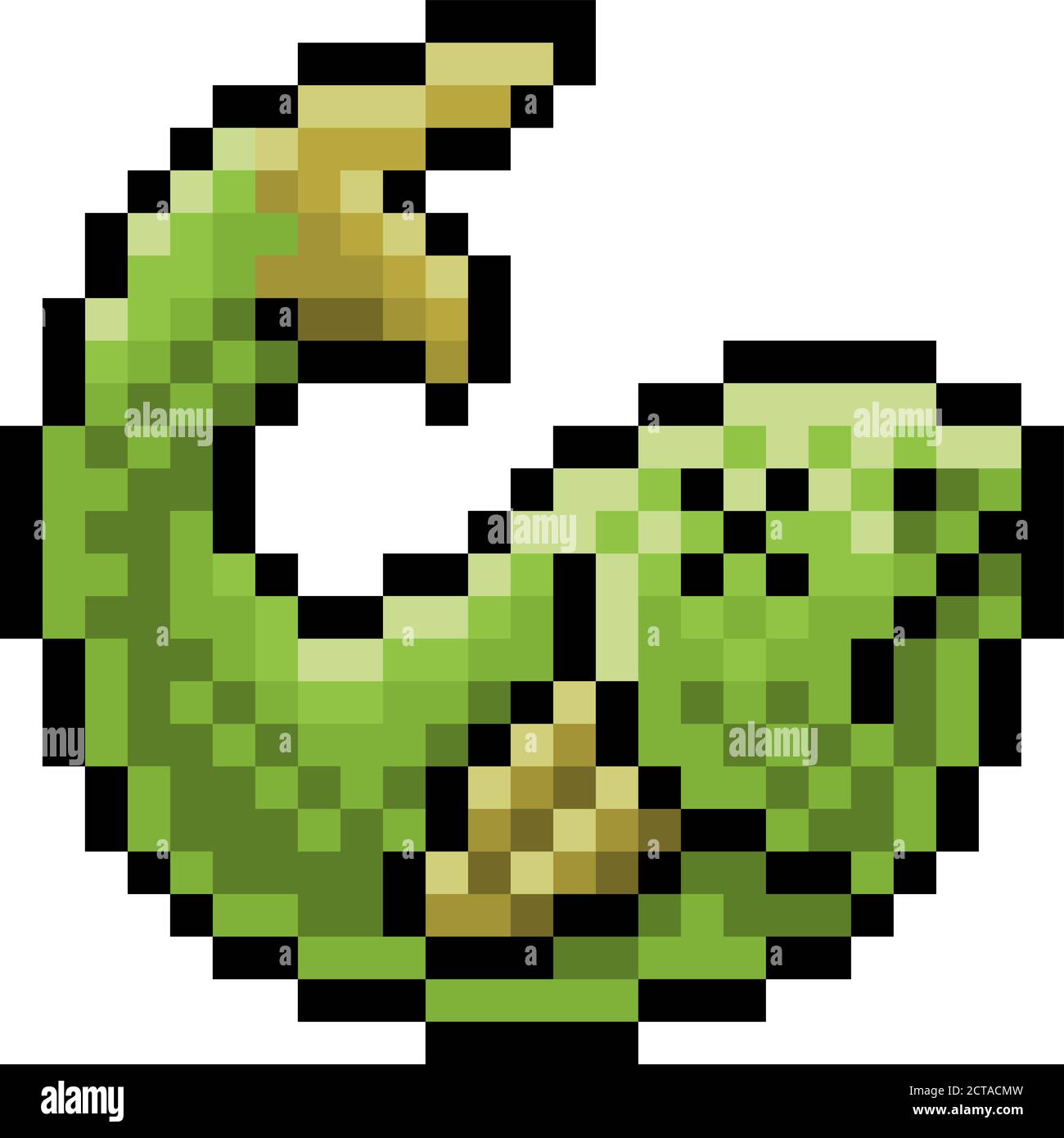 Dead Fish otto bit pixel Art Game icona Illustrazione Vettoriale