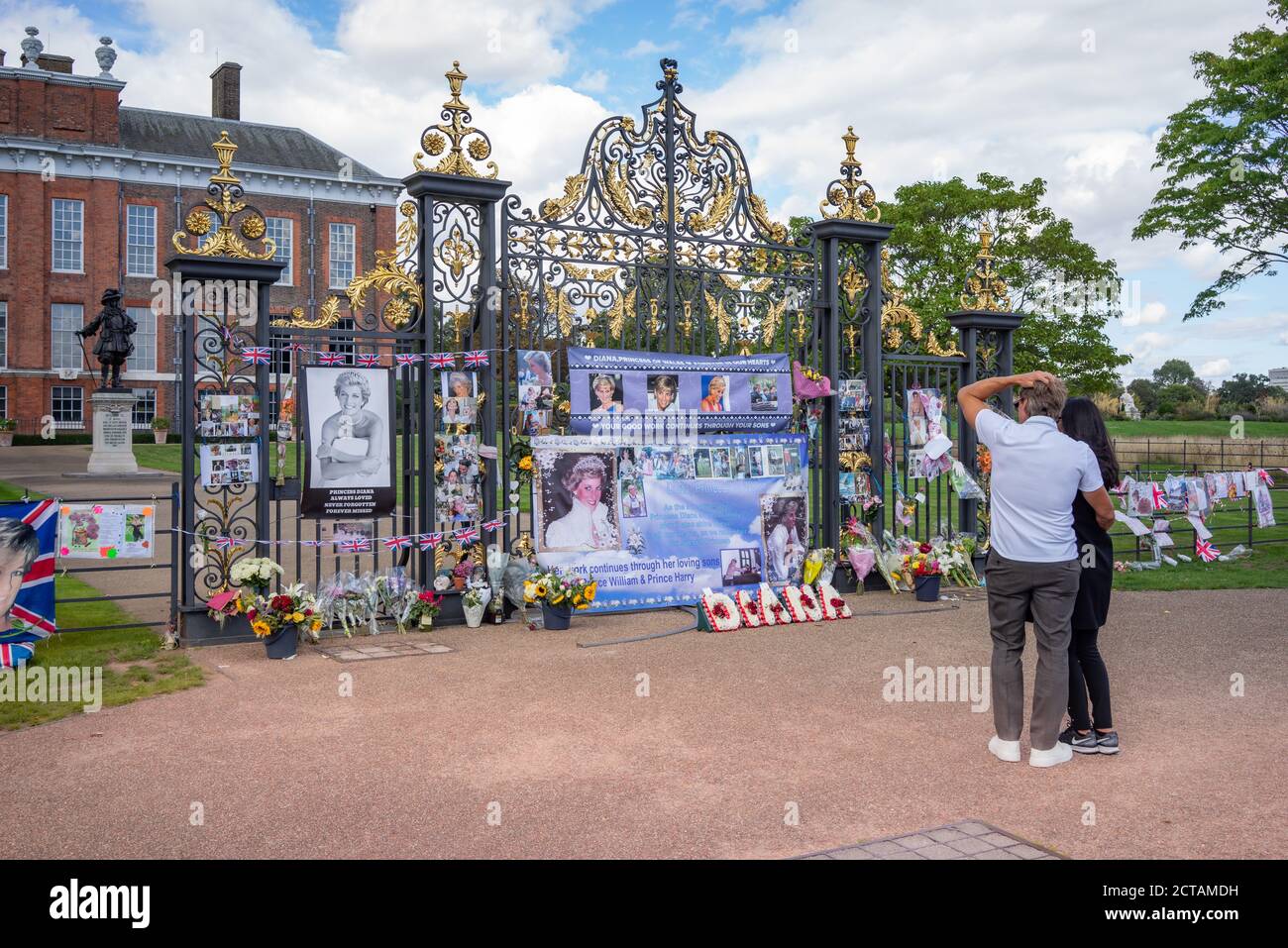 Principessa Diana. Kensington Palace è una residenza reale situata a Kensington Gardens, nel Royal Borough di Kensington e Chelsea a Londra, in Inghilterra. Foto Stock