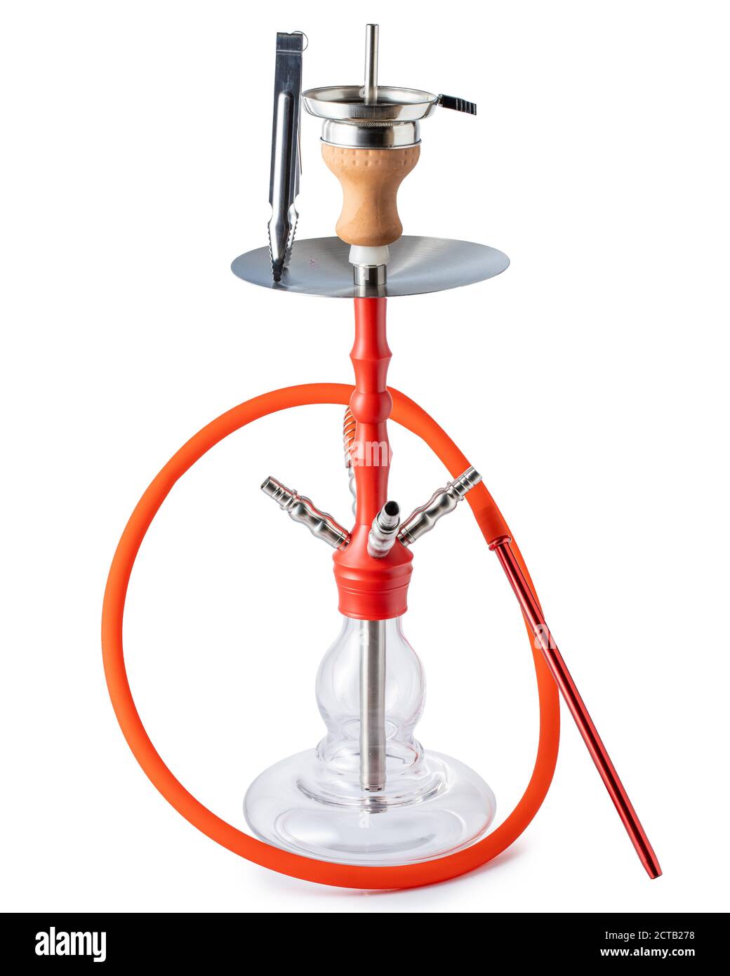 Gancio isolato o tubo dell'acqua con tubo flessibile Foto Stock