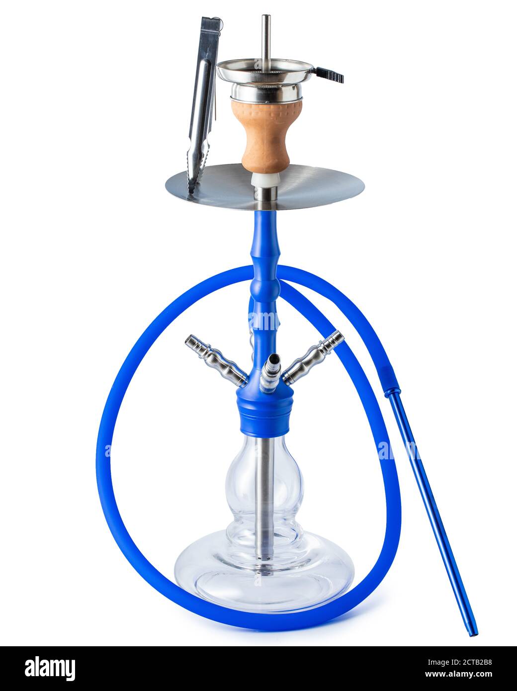 Gancio isolato o tubo dell'acqua con tubo flessibile Foto Stock