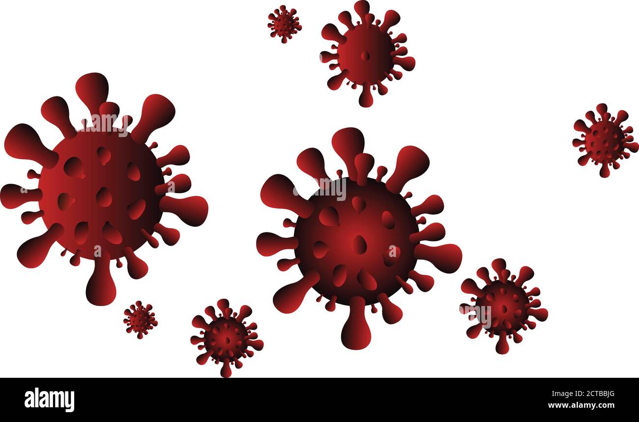 Simbolo vettore virus Covid 19 Illustrazione Vettoriale
