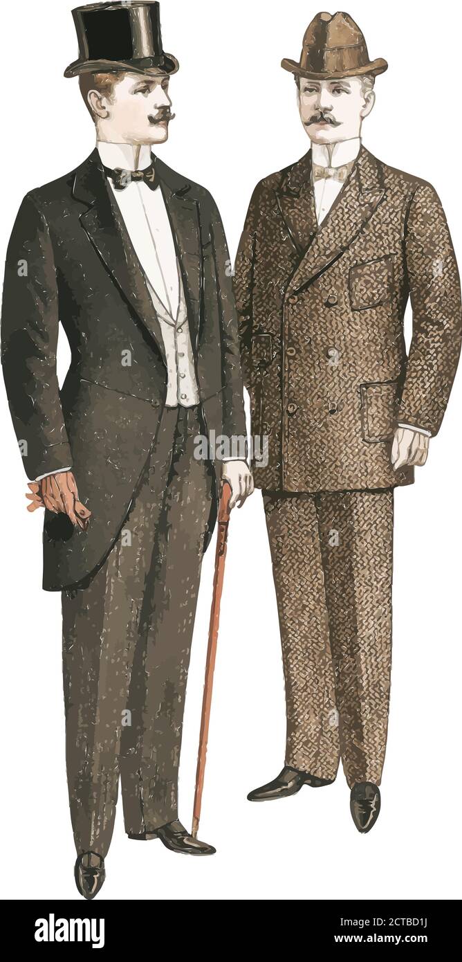Moda Maschile 1900 Immagini e Fotos Stock - Alamy