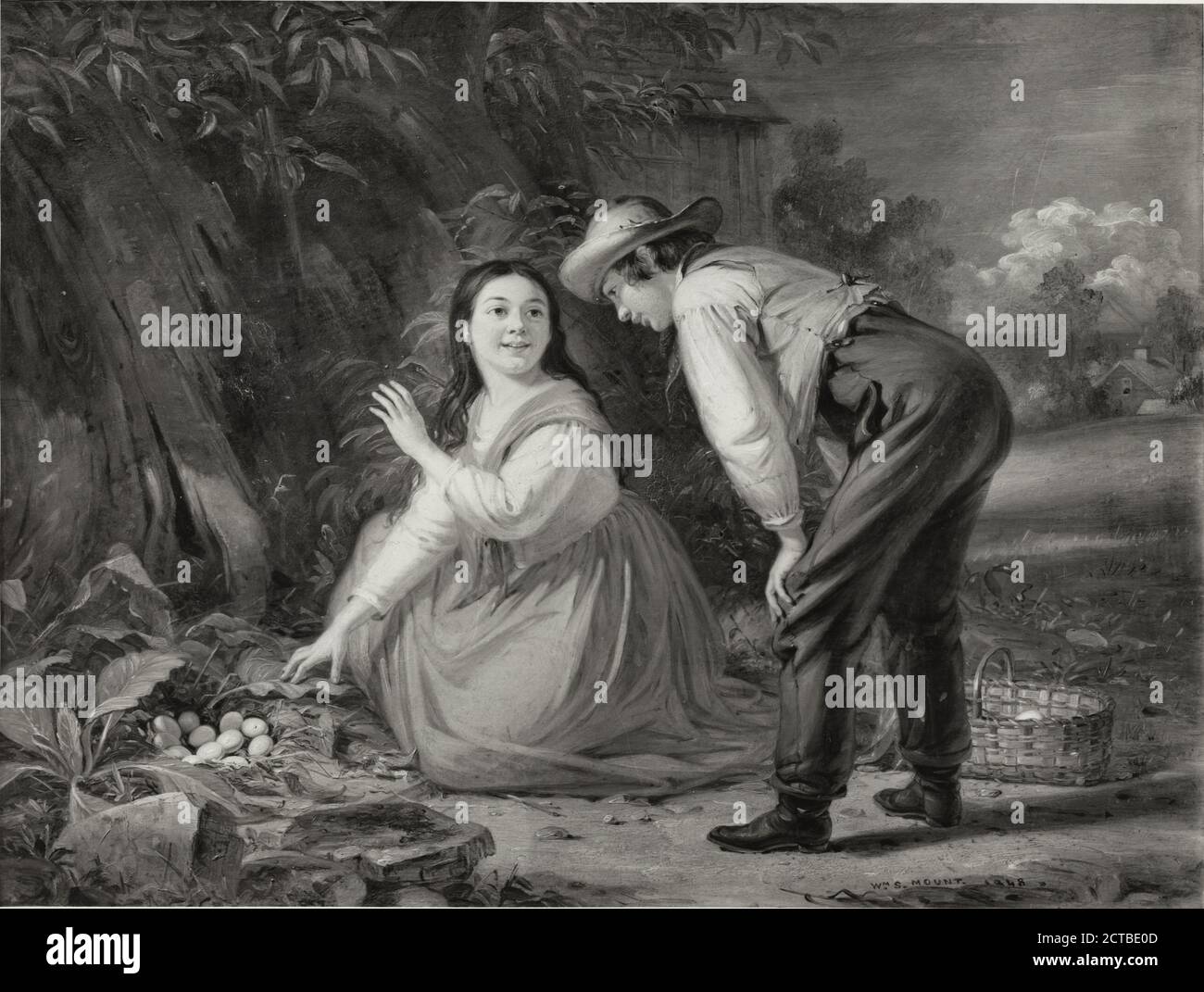 Girare la foglia, immagine fissa, fotografie, 1878, Mount, William Sidney, 1807-1868 Foto Stock