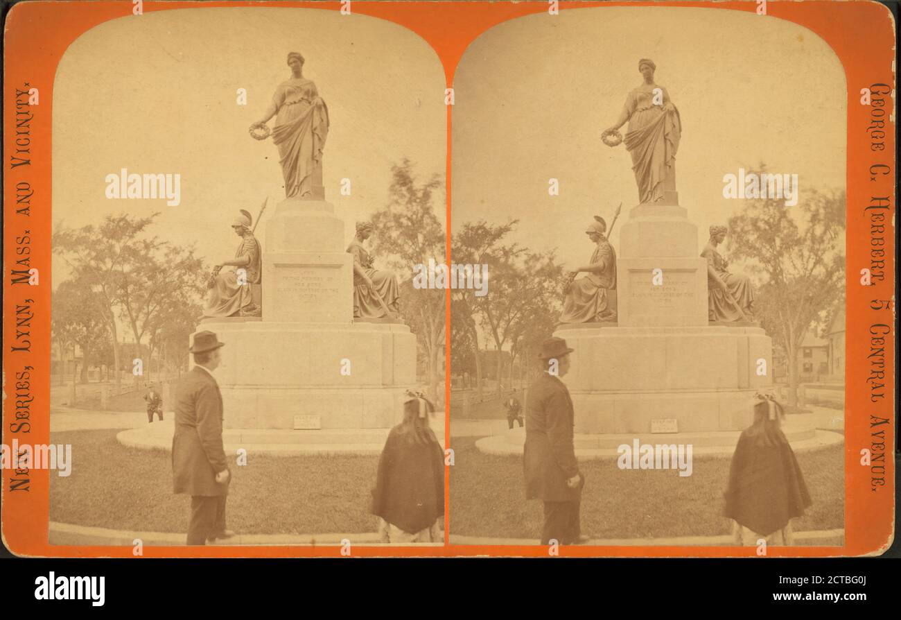 Soldiers' Monument., immagine statica, Stereographs, 1850 - 1930 Foto Stock