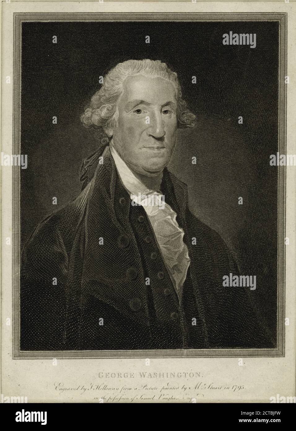 George Washington., still image, Prints, 1796, Stuart, Gilbert (1755-1828), Holloway, Thomas (1748-1827 Foto Stock