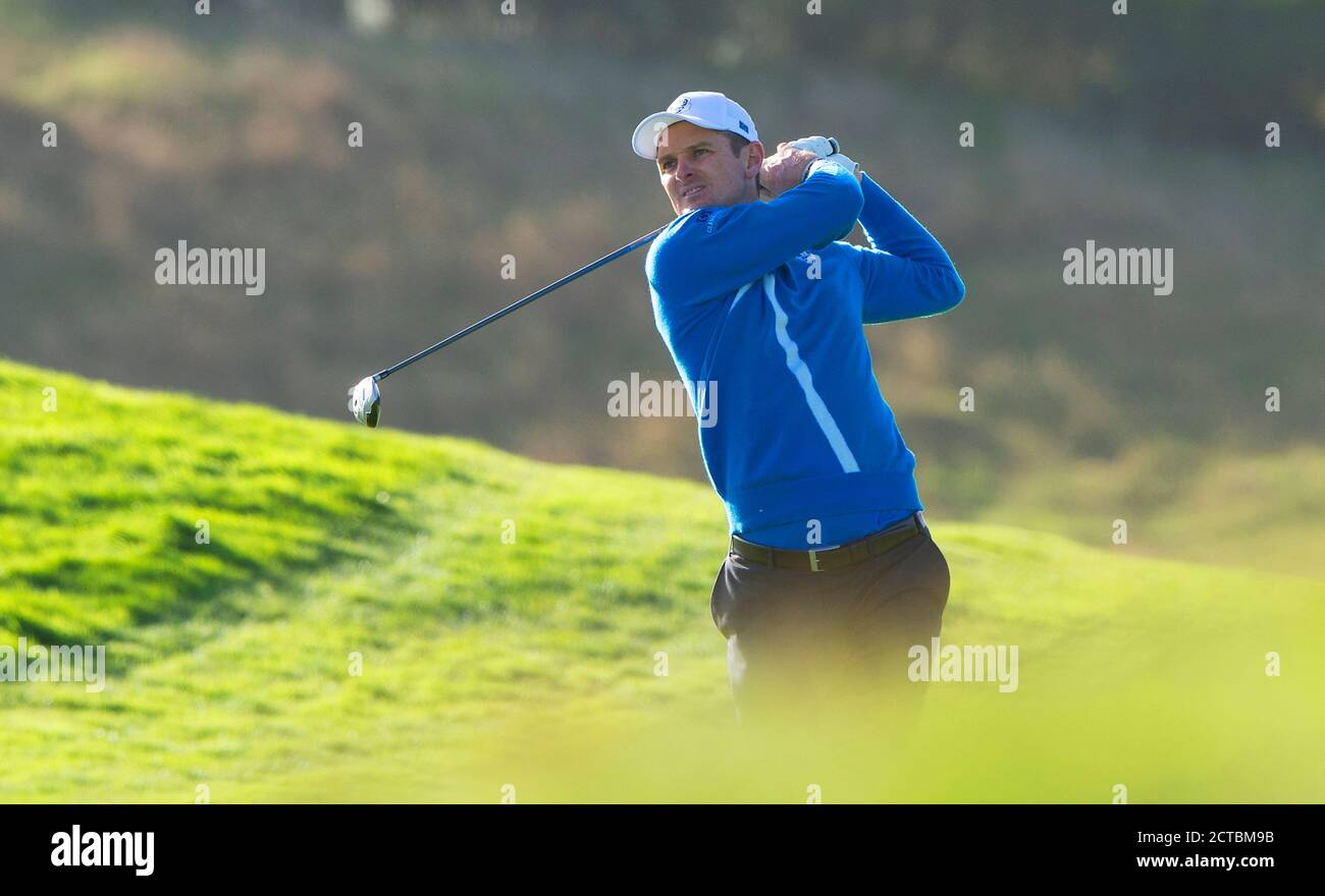 Justin Rose la Ryder Cup 2014 Gleneagles, Perthshire, Scozia. FOTO : MARK PAIN / ALAMY STOCK FOTO Foto Stock