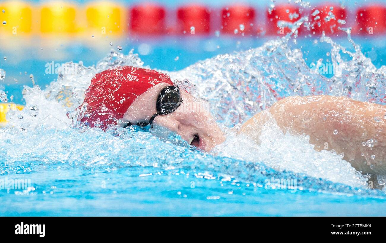 Donna 800m Freestyle Final Rebecca Adlington sulla strada per vincere la medaglia di bronzo. Olimpiadi di Londra 2012. IMMAGINE : © MARK PAIN / ALAMY Foto Stock