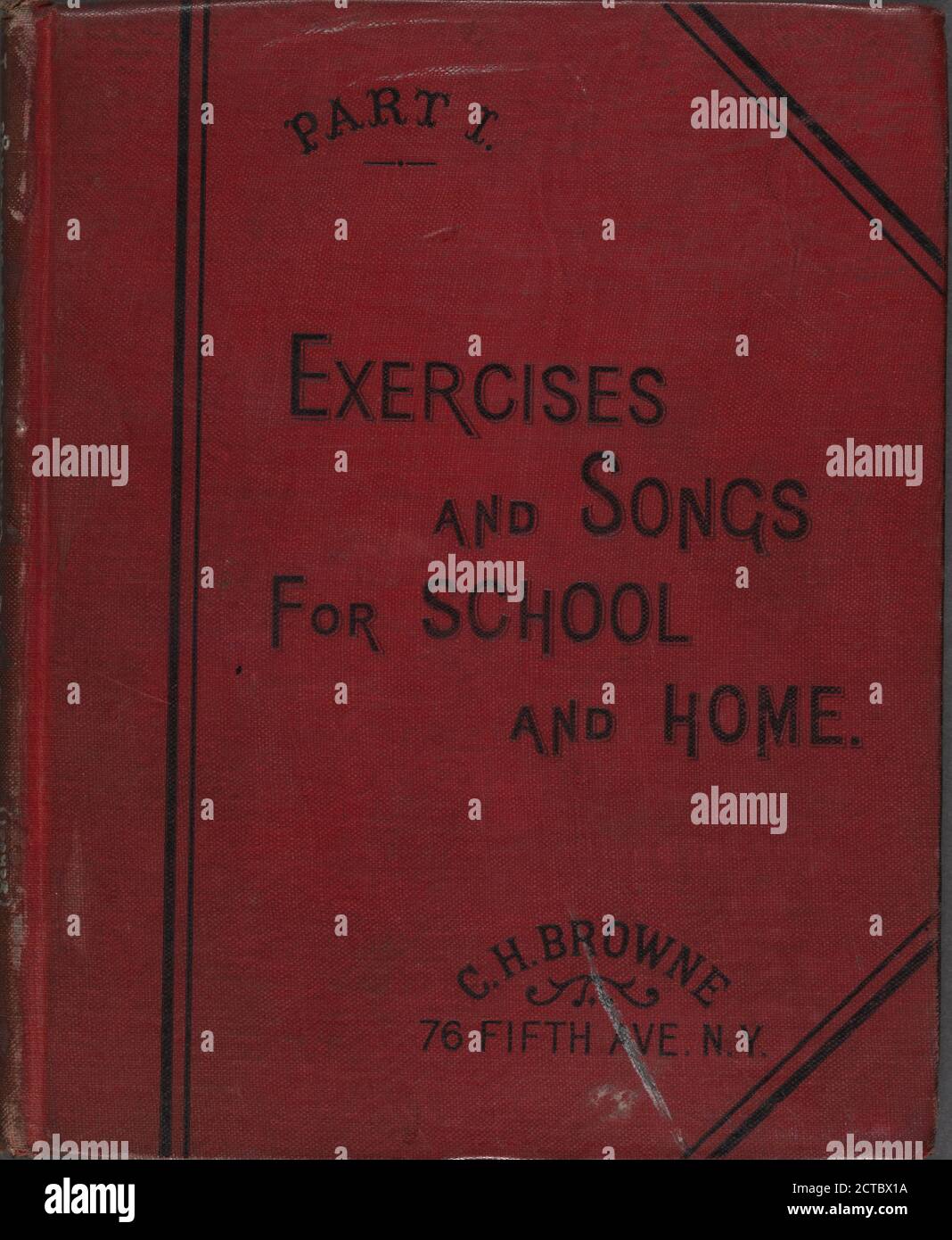 Esercizi e canzoni per la scuola e la casa, musica notata, letteratura per bambini, 1884 Foto Stock