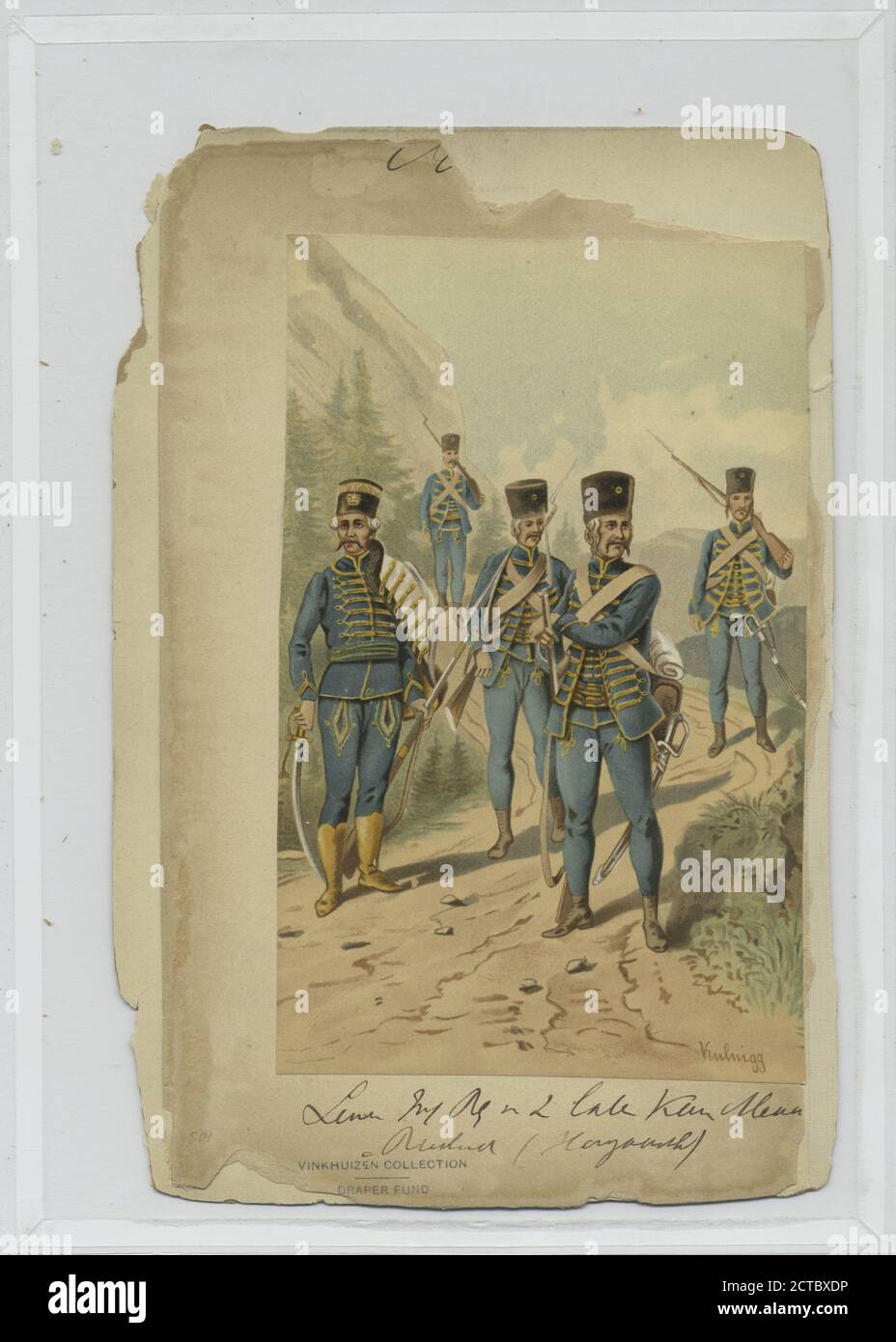 INF. Linea Regiment (Hongaasch), immagine fissa, illustrazioni, 1910 Foto Stock