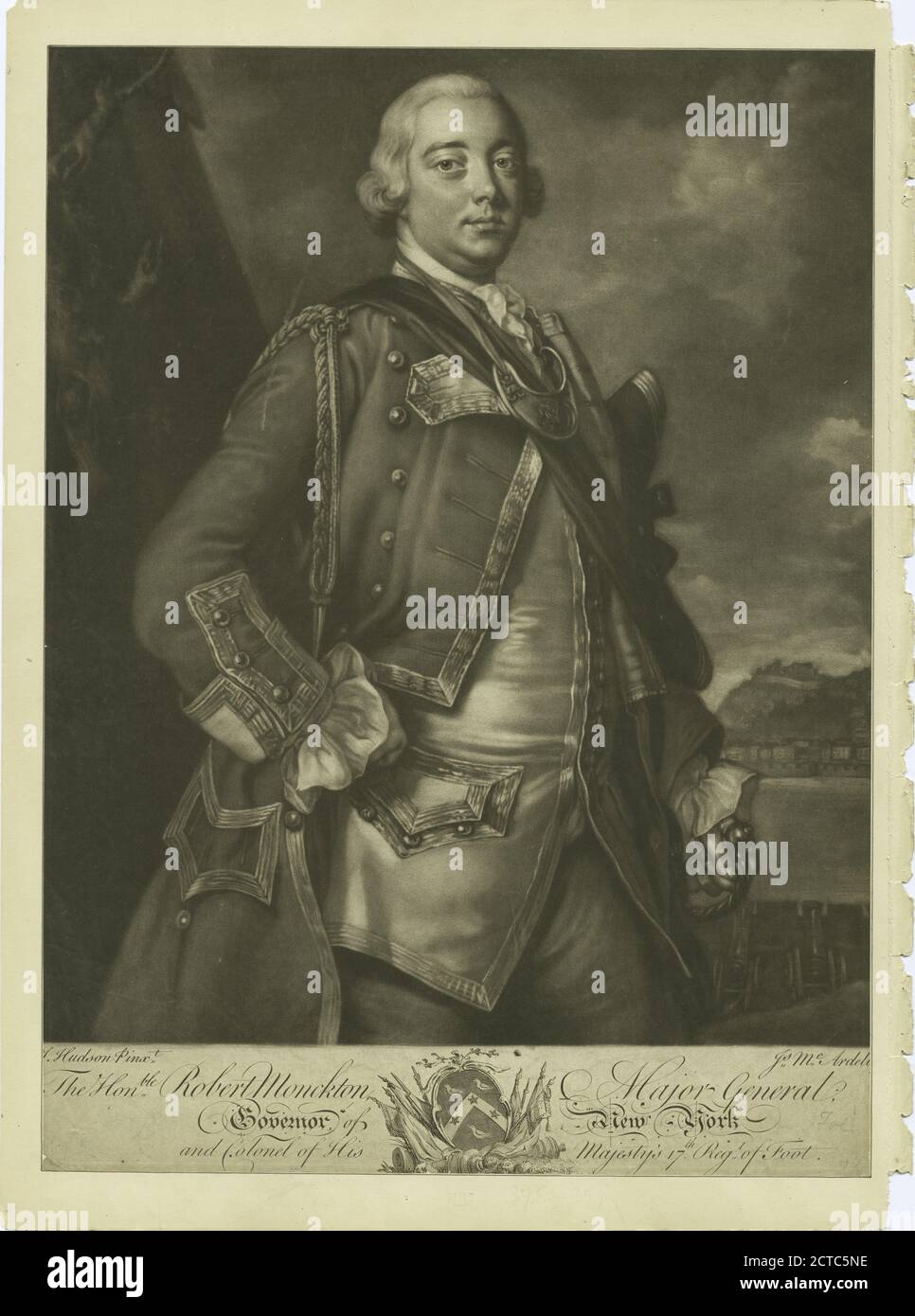 L'onorificente Robert Monkton maggiore Governatore Generale di New York, Still Image, Prints, 1760 - 1900 Foto Stock