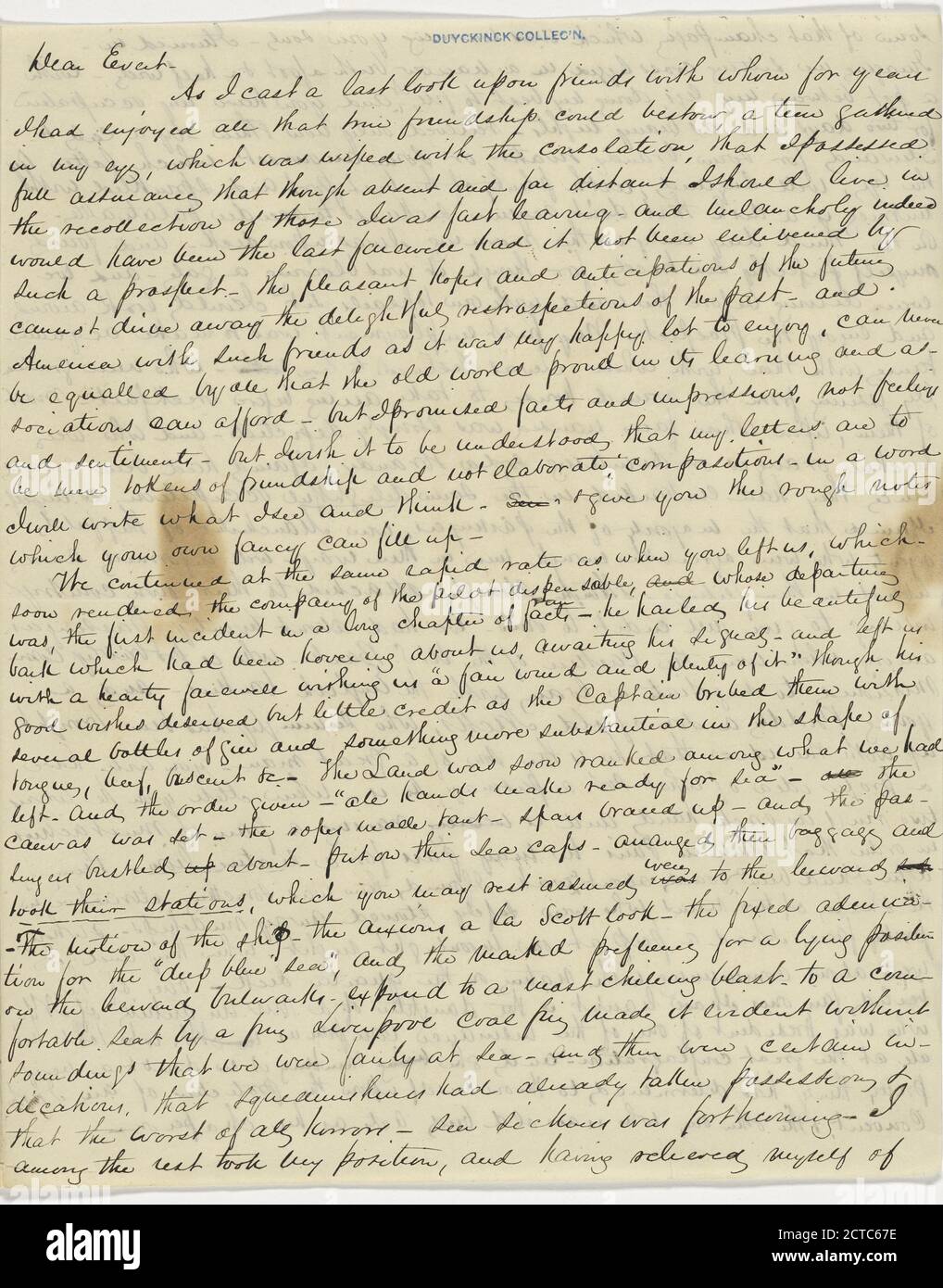 Undated, text, Correspondence, 1835 - 1868, Tomes, Robert, 1817-1882 Foto Stock