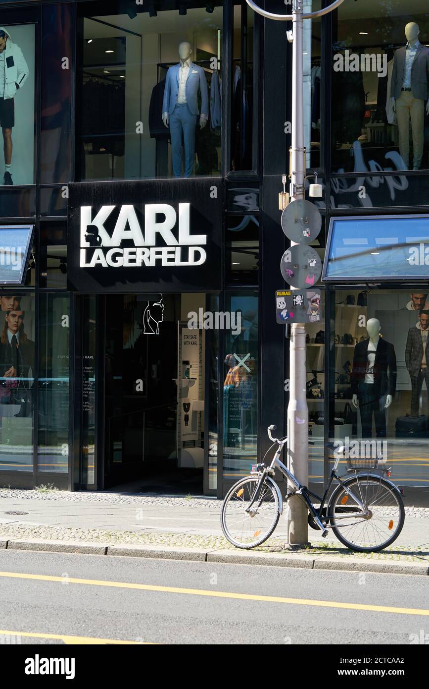 Negozio del marchio di moda Karl Lagerfeld nella Friedrichstraße A Berlino Foto Stock