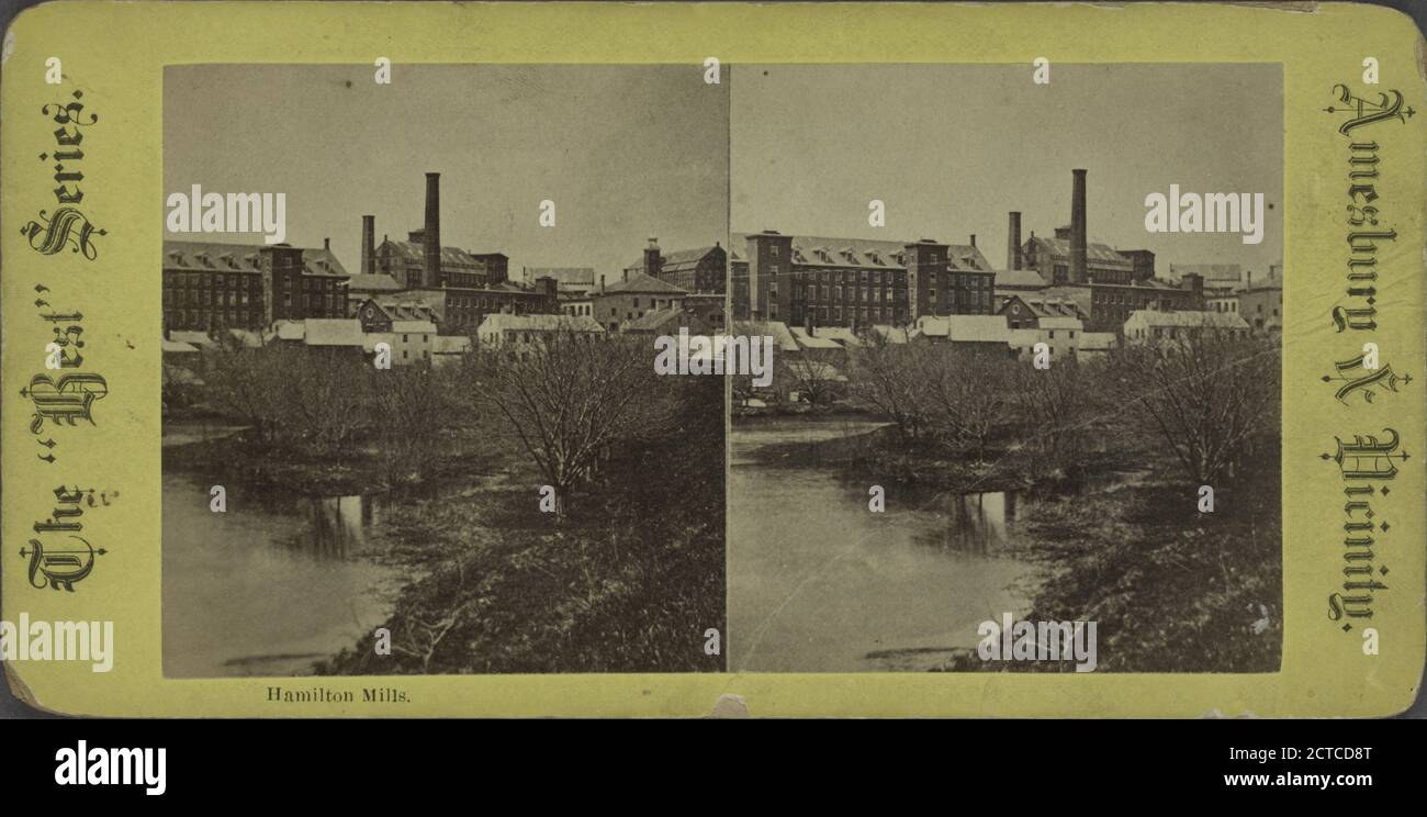 Hamilton Mills., immagine fissa, Stereographs, 1850 - 1930 Foto Stock