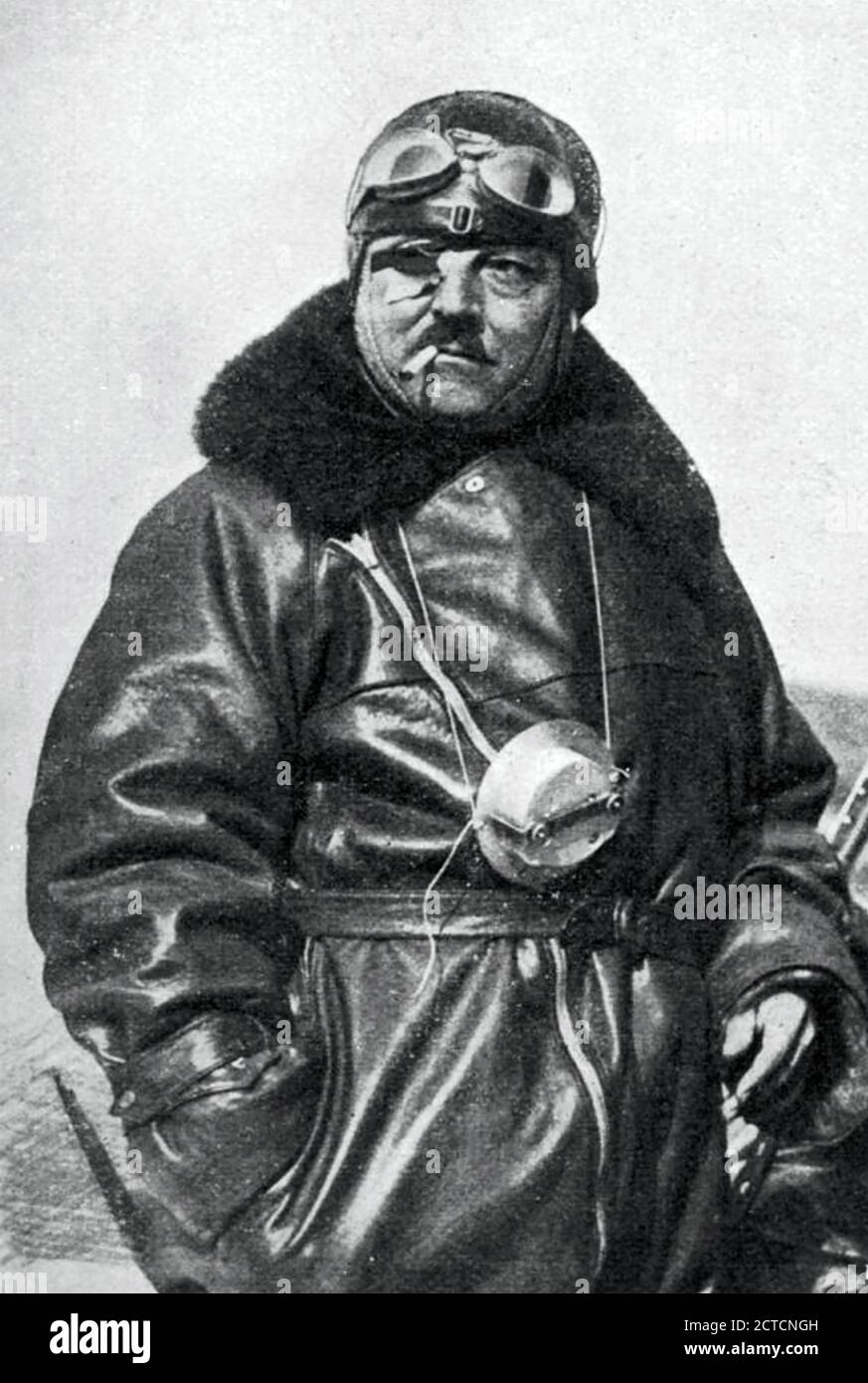 FRANÇOIS COLI (1881-1927), pilota e navigatore francese, morì nel tentativo di primo volo transatlantico Foto Stock