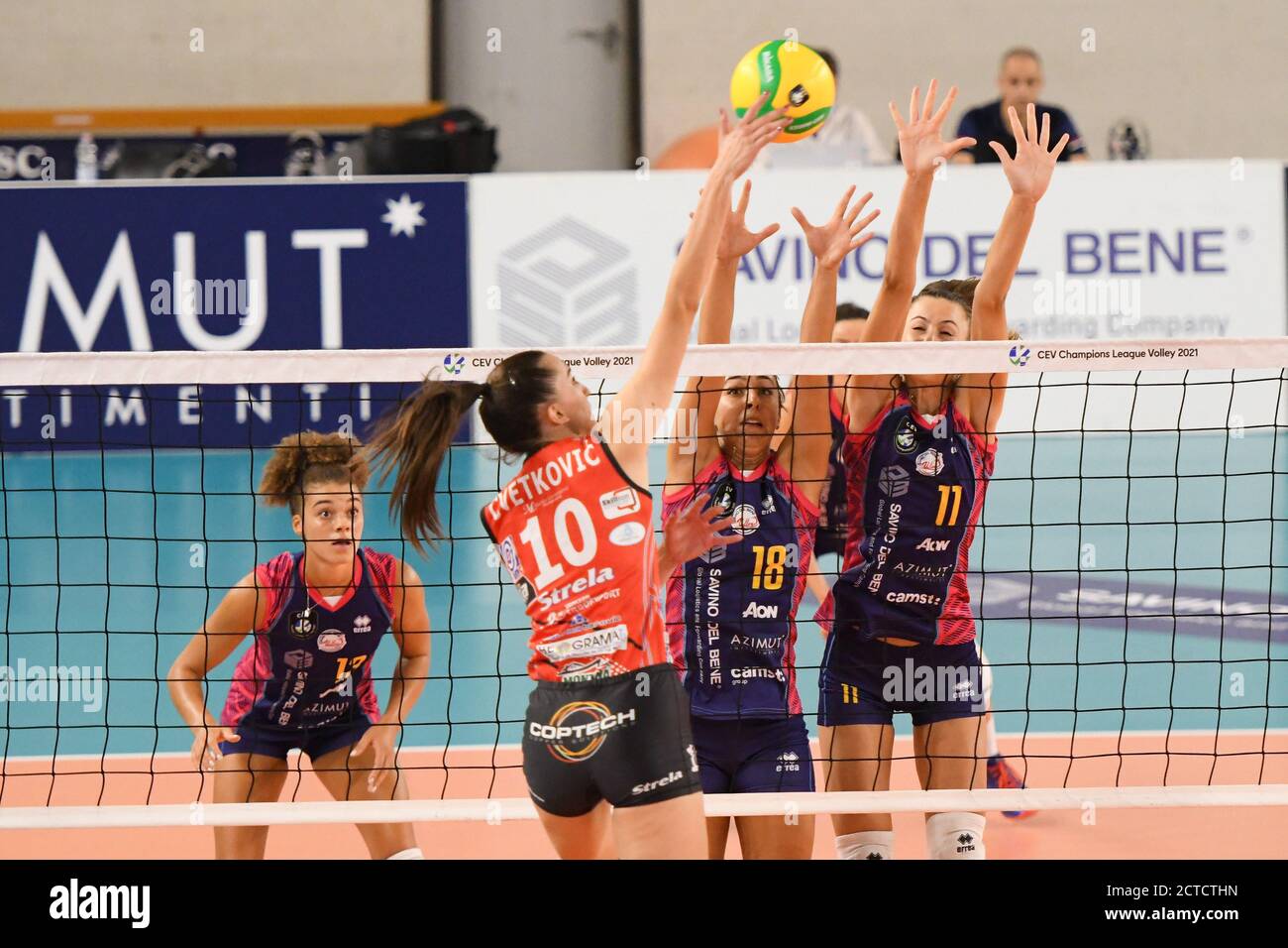 scandicci, Italy, 22 Sep 2020, CVETKOVIC Jovana (Tent OBRENOVAC) durante Savino del bene Scandicci vs OK Tent Obranovac, Volley Champions League Women - Credit: LM/Filippo Tomasi/Alamy Live News Foto Stock