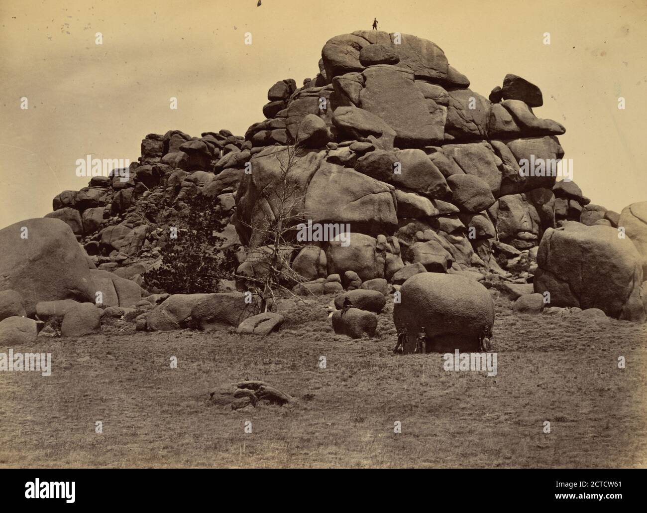 Skull Rock., immagine fissa, fotografie, 1869, Russell, Andrew J Foto Stock