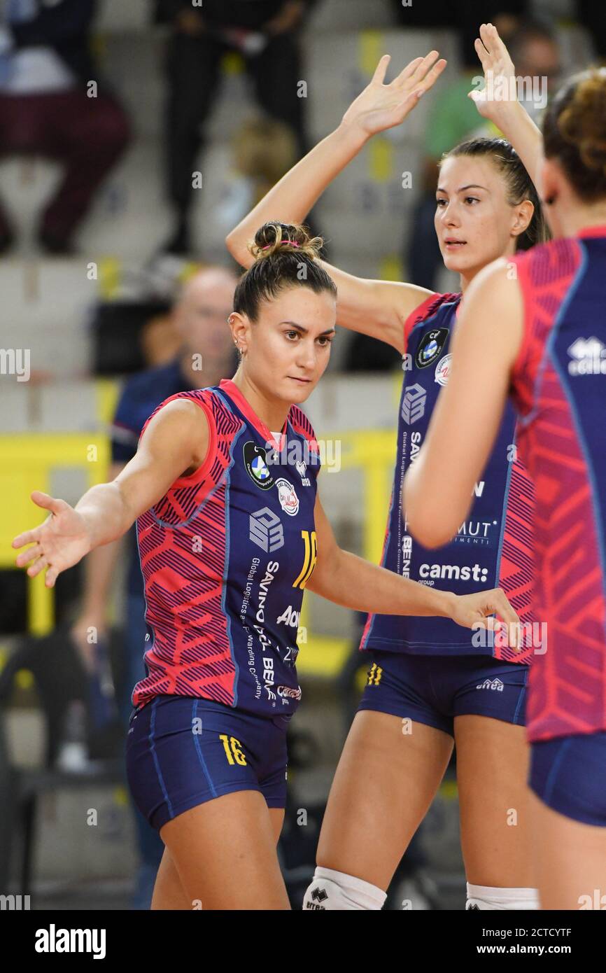 Scandicci, Italia. scandicci, Italia, 22 Set 2020, Lucia Bosetti (Savino del bene Scandicci) durante Savino del bene Scandicci vs OK Tent Obranovac - Volleyball Champions League Women - Credit: LM/Filippo Tomasi Credit: Filippo Tomasi/LPS/ZUMA Wire/Alamy Live News 2020 Foto Stock