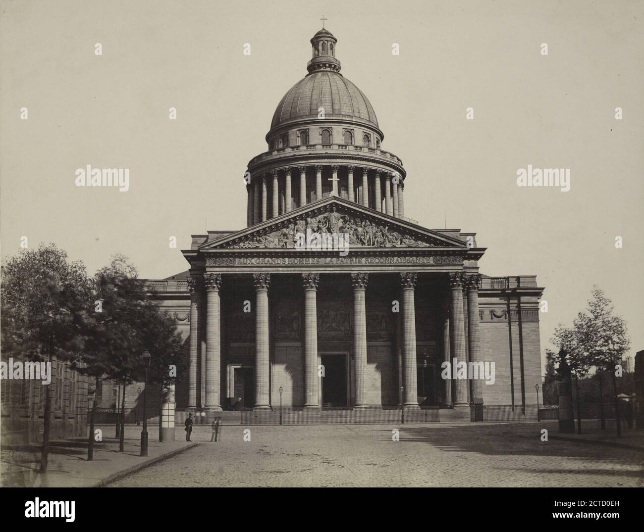 Pantheon, foto, fotografie, 1850 - 1859, Baldus, Edouard, 1813-1889 Foto Stock