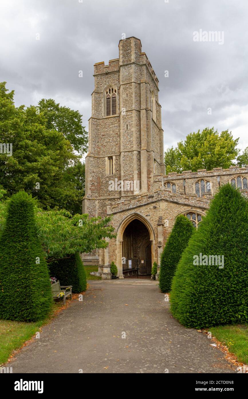 Chiesa di San Gregorio, Sudbury, una chiesa anglicana a Sudbury, una città mercato a Suffolk, Regno Unito. Foto Stock