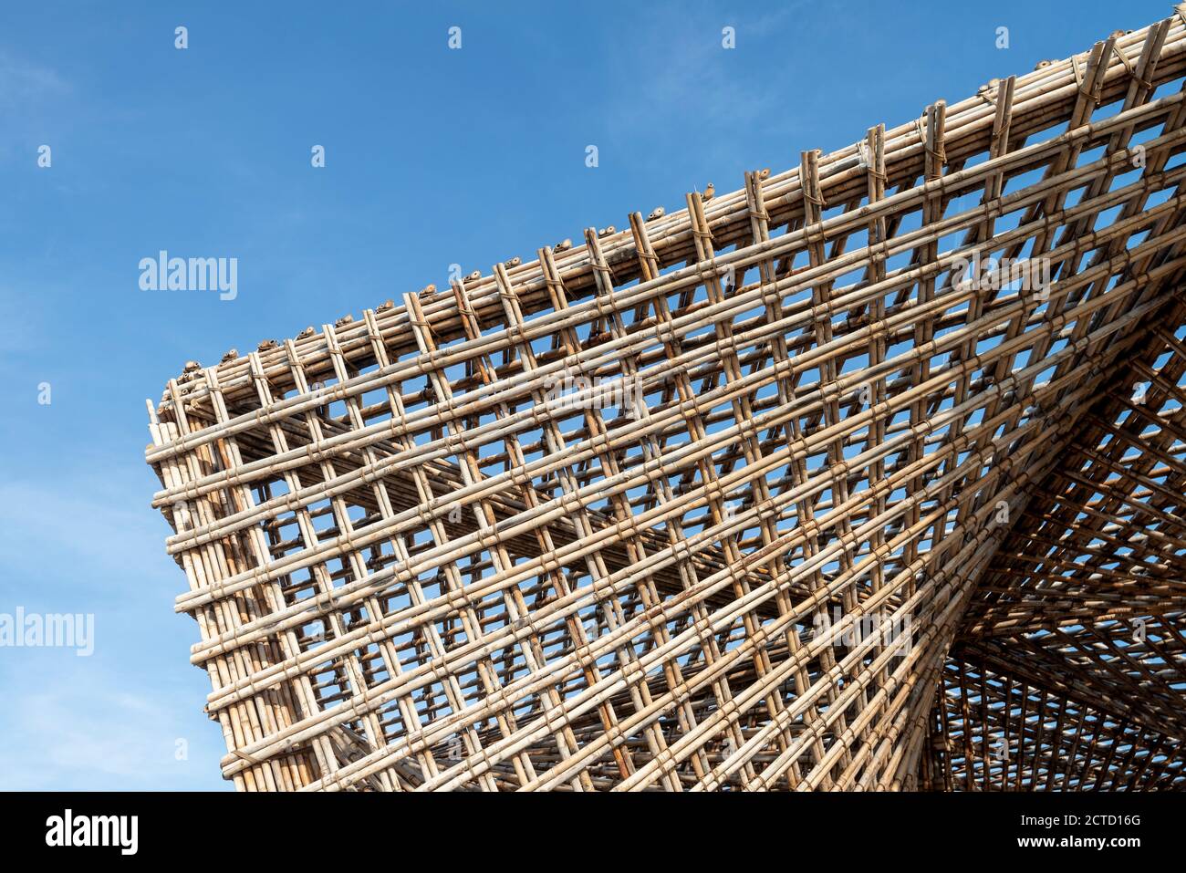 2018 Biennale di architettura di Venezia a cura di Yvonne Farrell e Shelley McNamara. Bambù stalattito da VTN Architects. Foto Stock