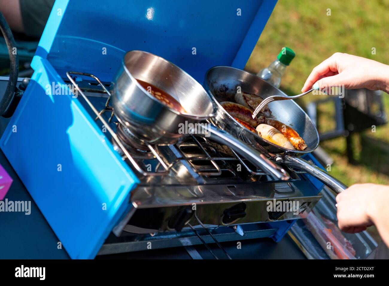Greenacres Caravan, Motorhome e campeggio, Coleford, Foresta di Dean. Come vacanze Covid sicuro - la nuova normalità. Foto Stock