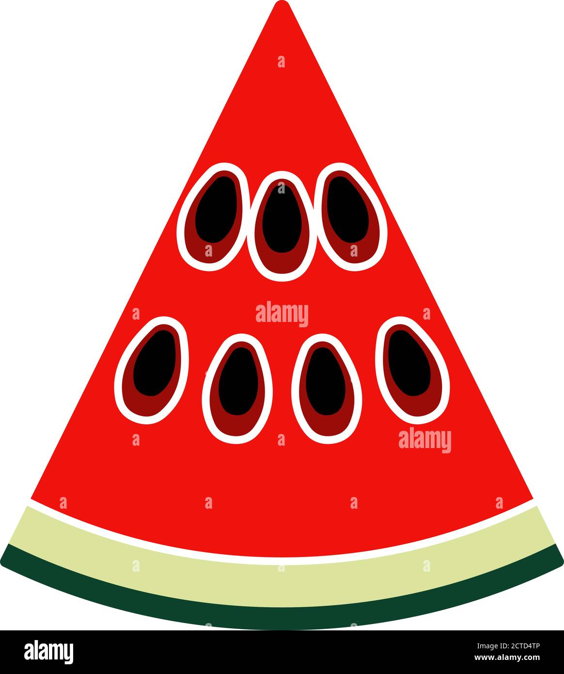 Icona di Watermelon nei colori dell'interfaccia utente. Design a colori piatti. Illustrazione vettoriale. Illustrazione Vettoriale