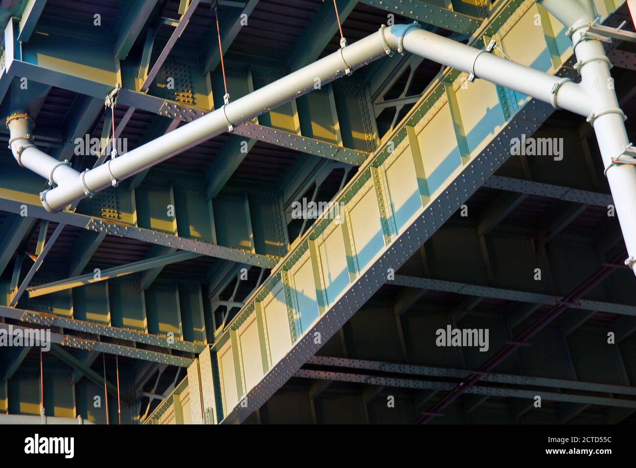 Henry Hudson Parkway dal fondo di Manhattan Foto Stock