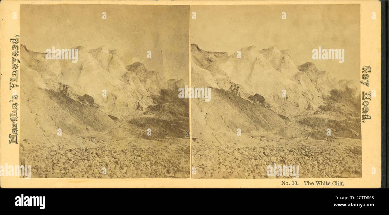 The White Cliff., immagine fissa, Stereographs, 1850 - 1930 Foto Stock