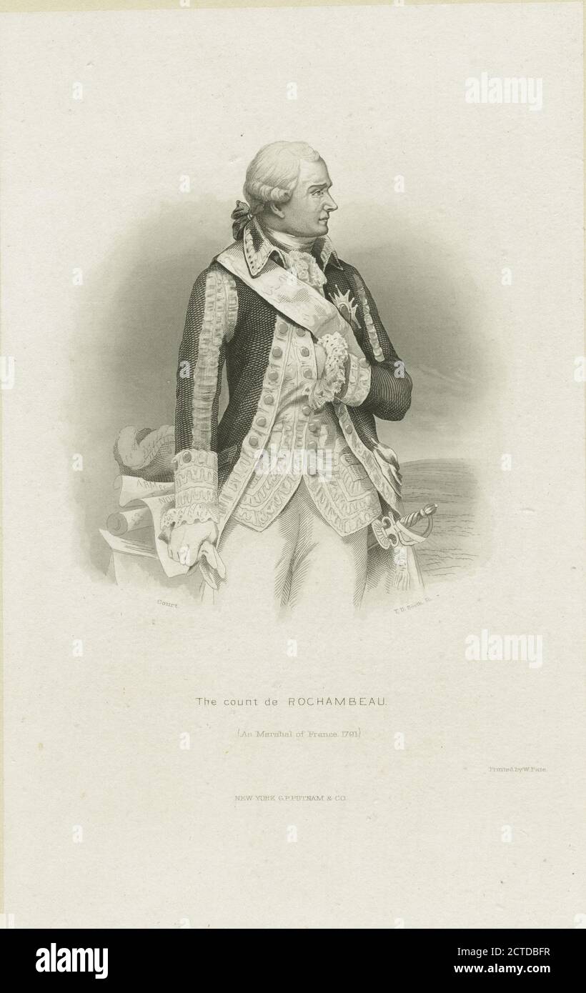 Il conte de Rochambeau (come Maresciallo di Francia, 1791), immagine fissa, stampe, 1775 - 1890 Foto Stock