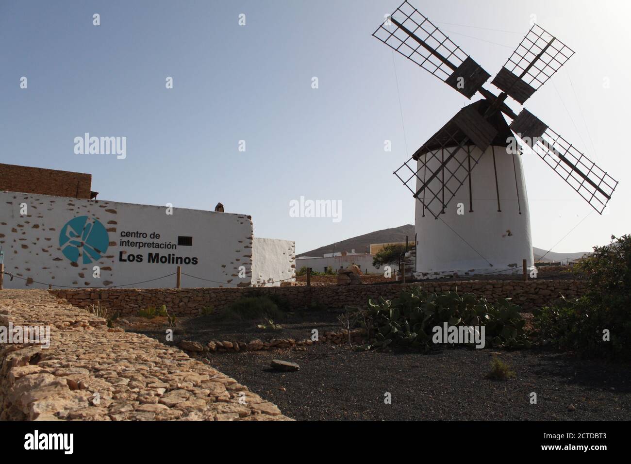 Centro di interpretazione di Los Molinos de Tiscamanita, a Fuerteventura (Spagna). /Ana Bornay Foto Stock
