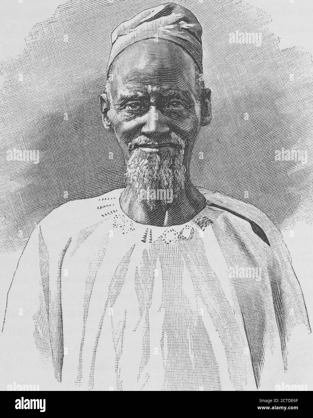 Tipo Fulah, immagine fissa, 1890 - 1893, Reclus, Elisée, 1830-1905 Foto Stock