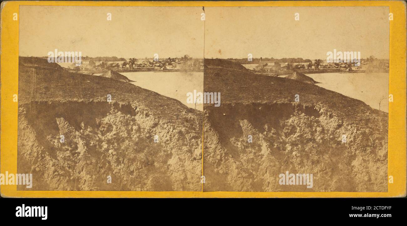 Vista di Muscatine, guardando sud, sud-ovest., immagine, Stereographs, 1870, Evans, J. G. (James G.) (b. ca. 1835 Foto Stock