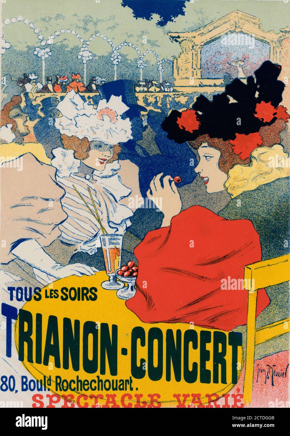 Affari pour le 'Trianon-Concert'., testo, stampe, 1897, Meunier, Georges (1869-1942 Foto Stock