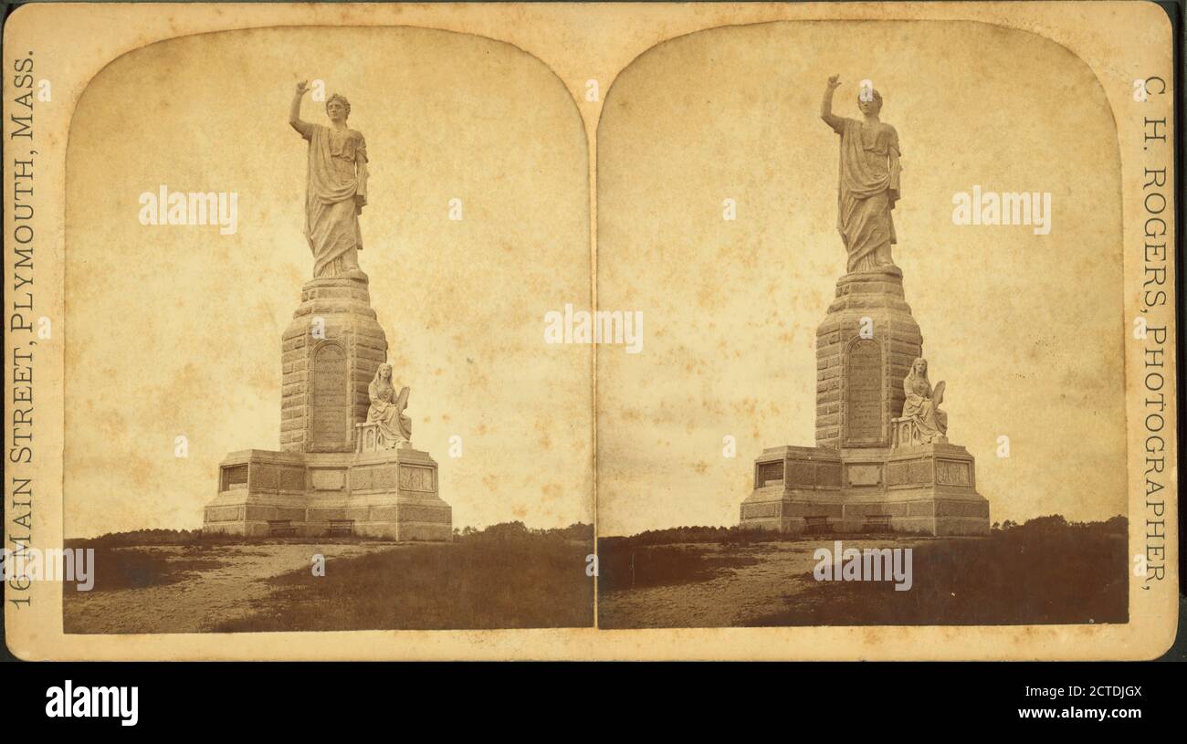 Monumento nazionale agli antenati, immagine fissa, Stereographs, 1850 - 1930, Rogers, C. H Foto Stock