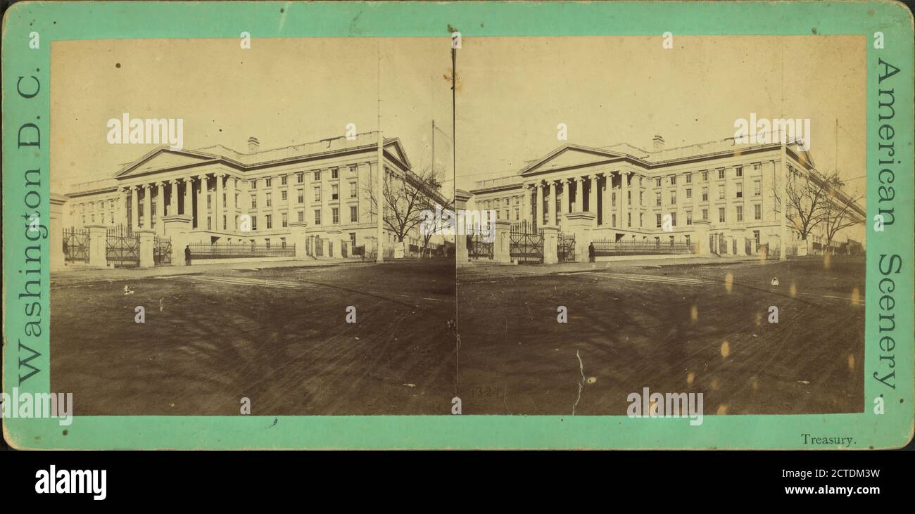 Treasury., still image, Stereographs, 1850 - 1930 Foto Stock