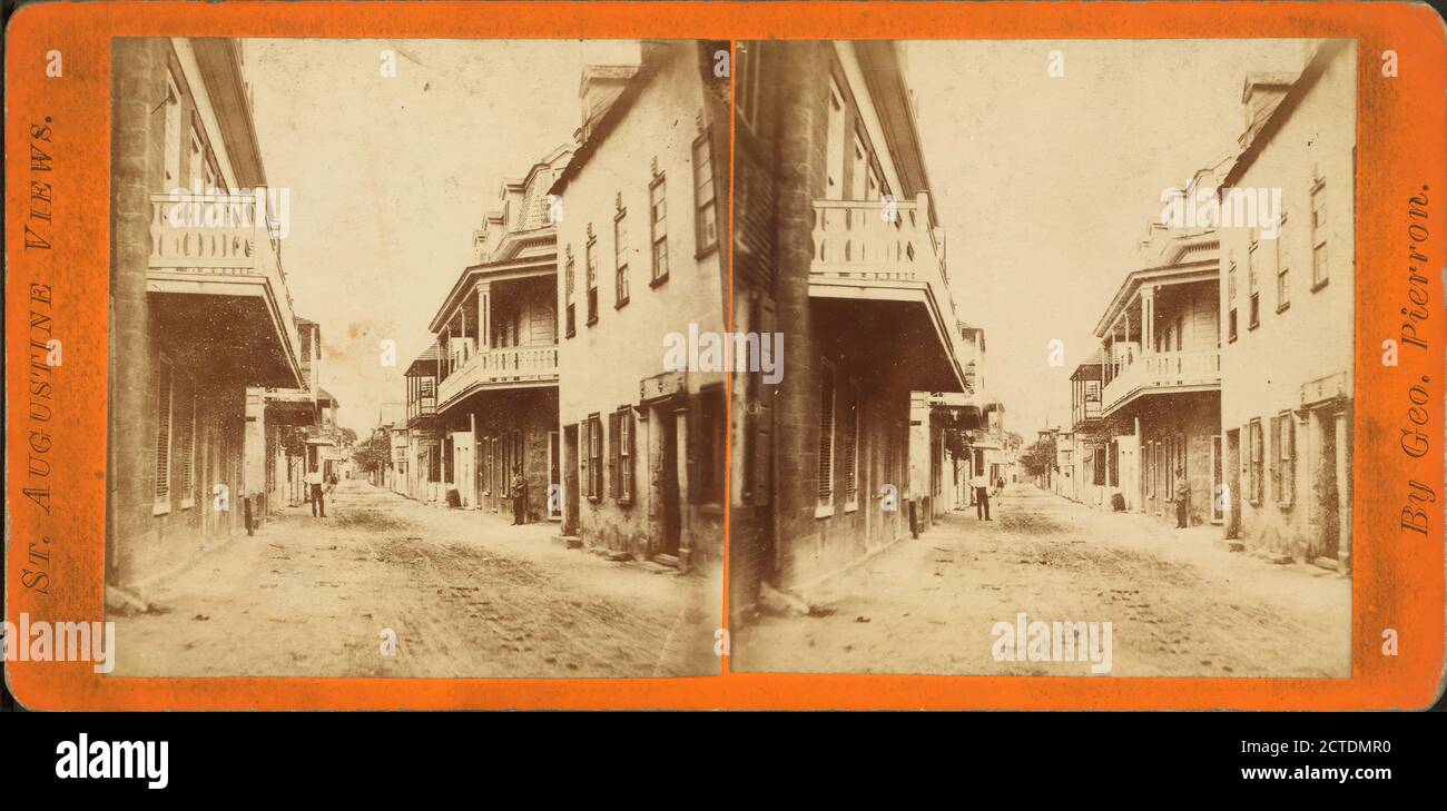 Charlotte St., still image, Stereographs, 1850 - 1930 Foto Stock