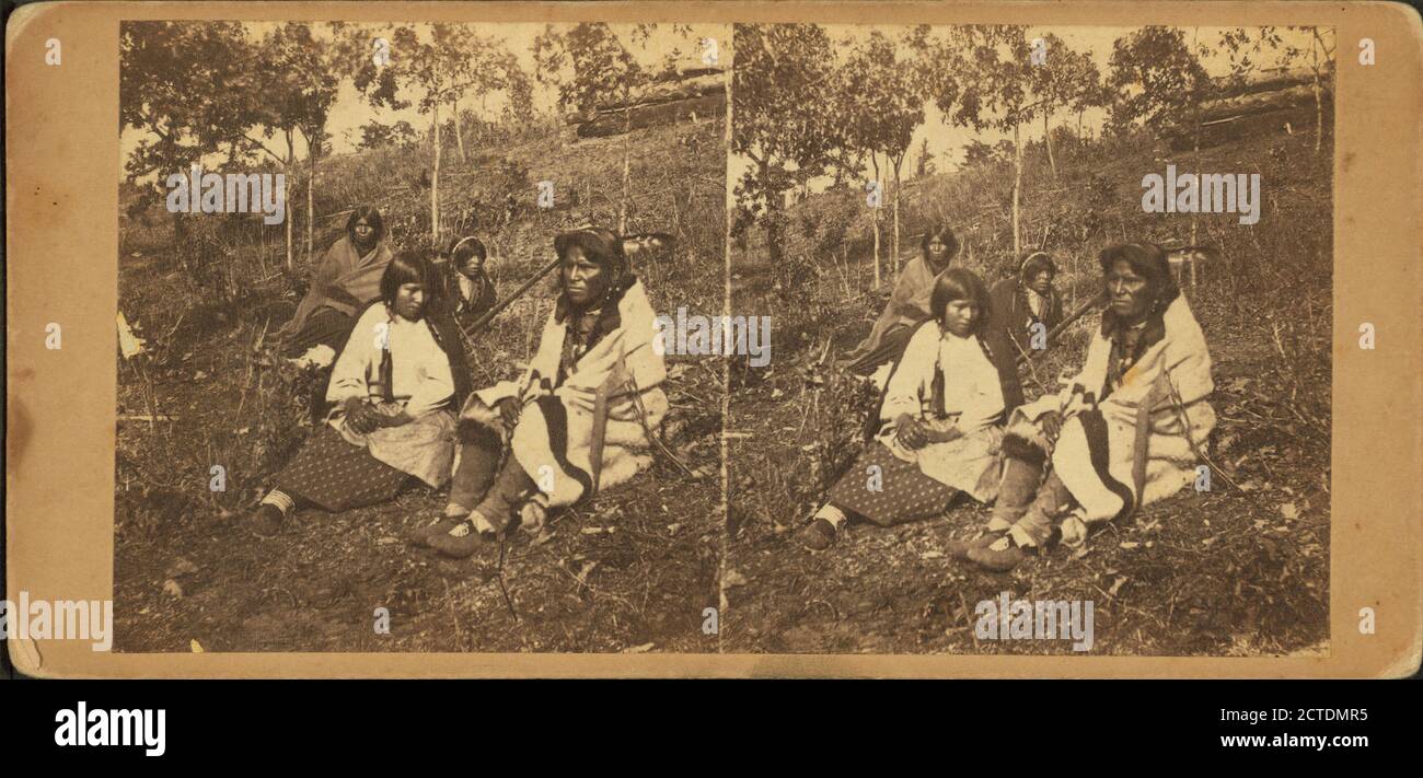 Chippewa wedding., still image, Stereographs, 1850 - 1930 Foto Stock