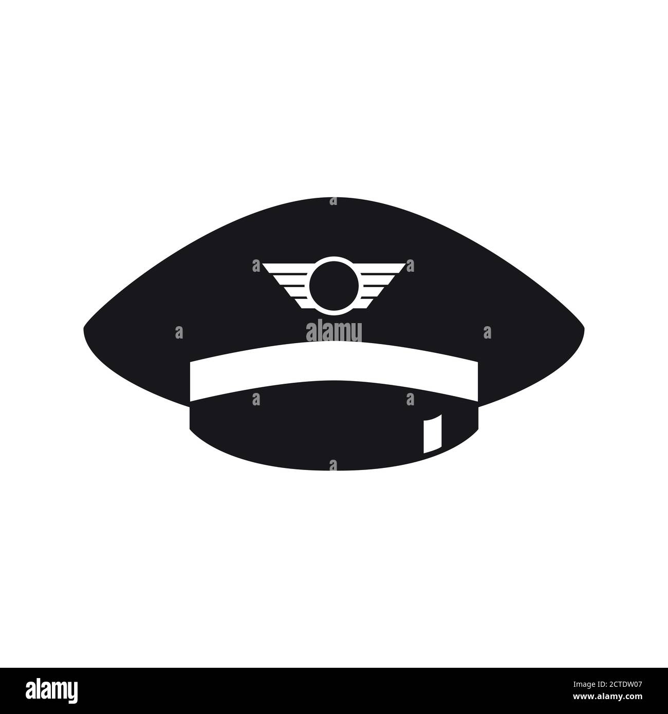 Cappello capitano pilota di compagnia aerea, semplice disegno vettoriale  piatto illustrazione Immagine e Vettoriale - Alamy
