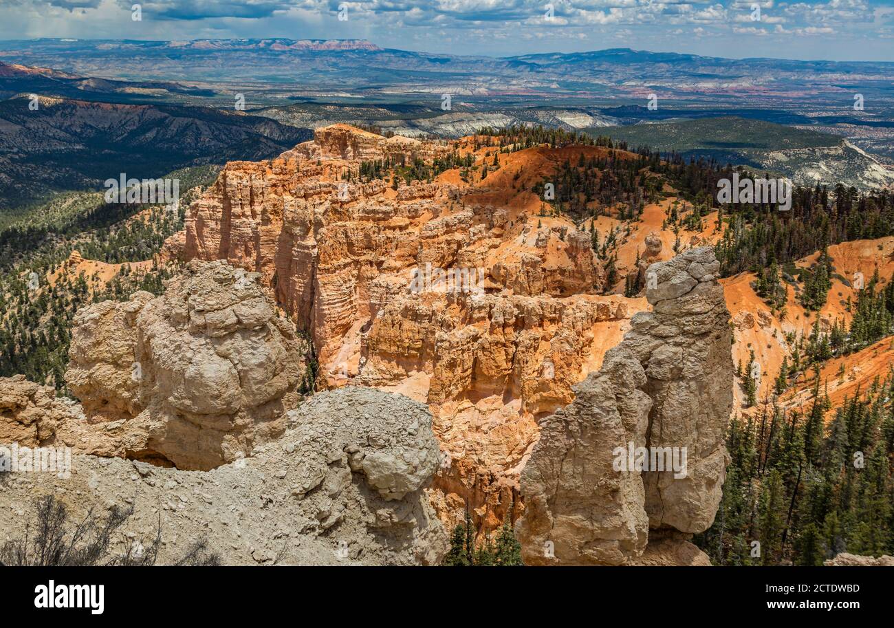 Rainbow Point si affaccia sul Bryce Canyon National Park, Utah Foto Stock