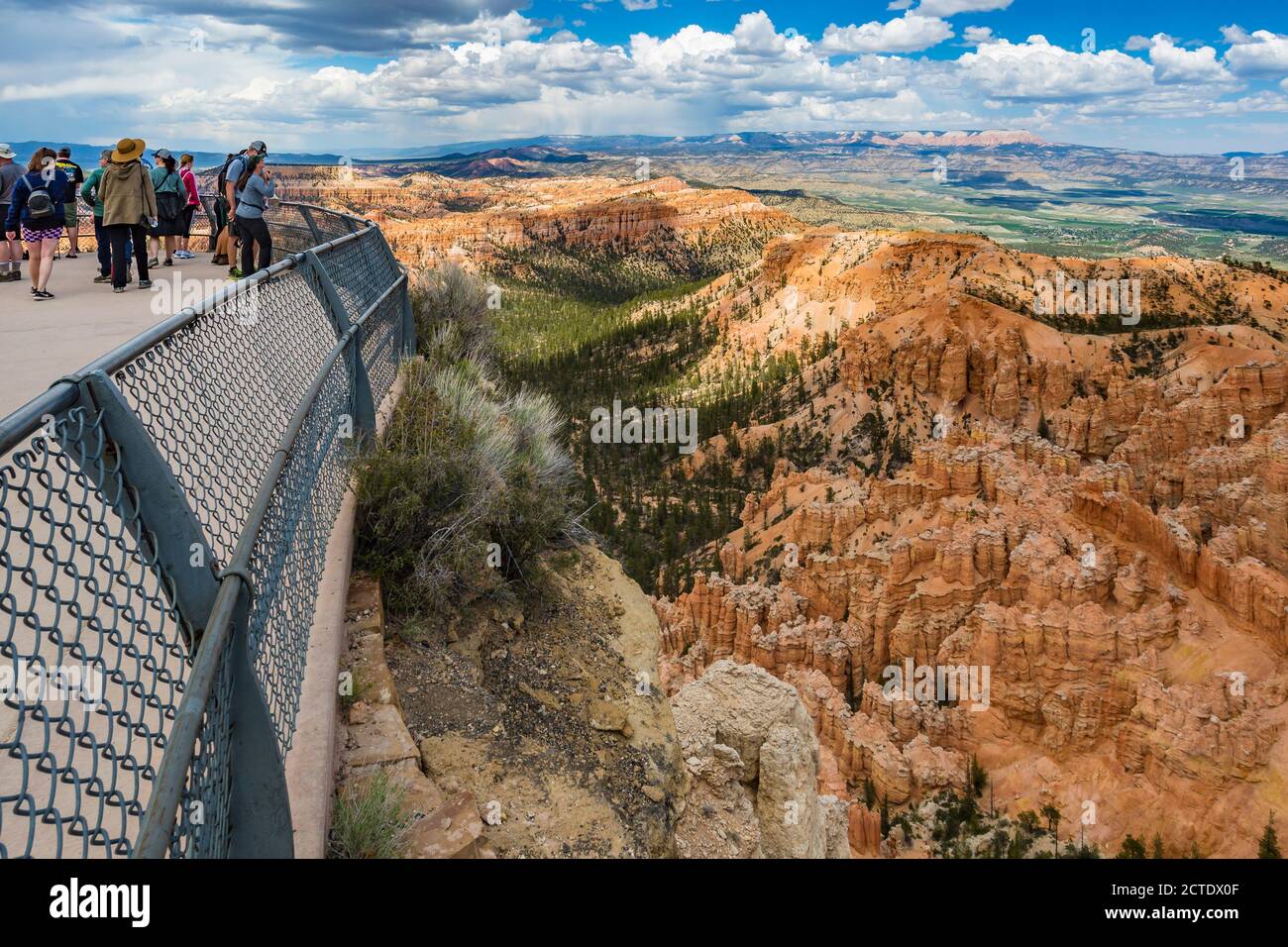 Brice Point si affaccia sul Bryce Canyon National Park, Utah Foto Stock