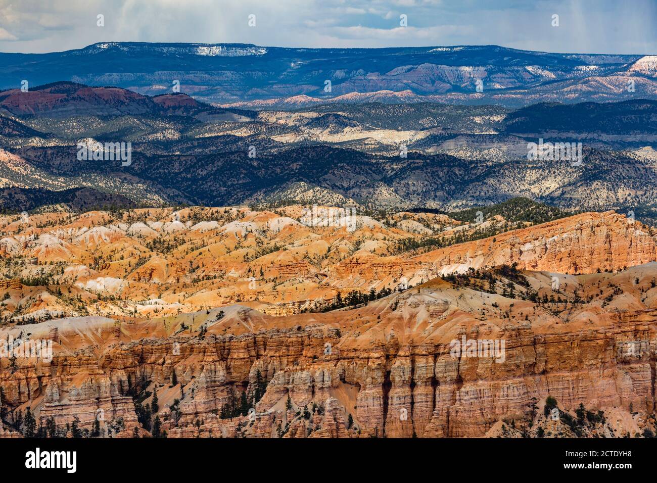 Brice Point si affaccia sul Bryce Canyon National Park, Utah Foto Stock
