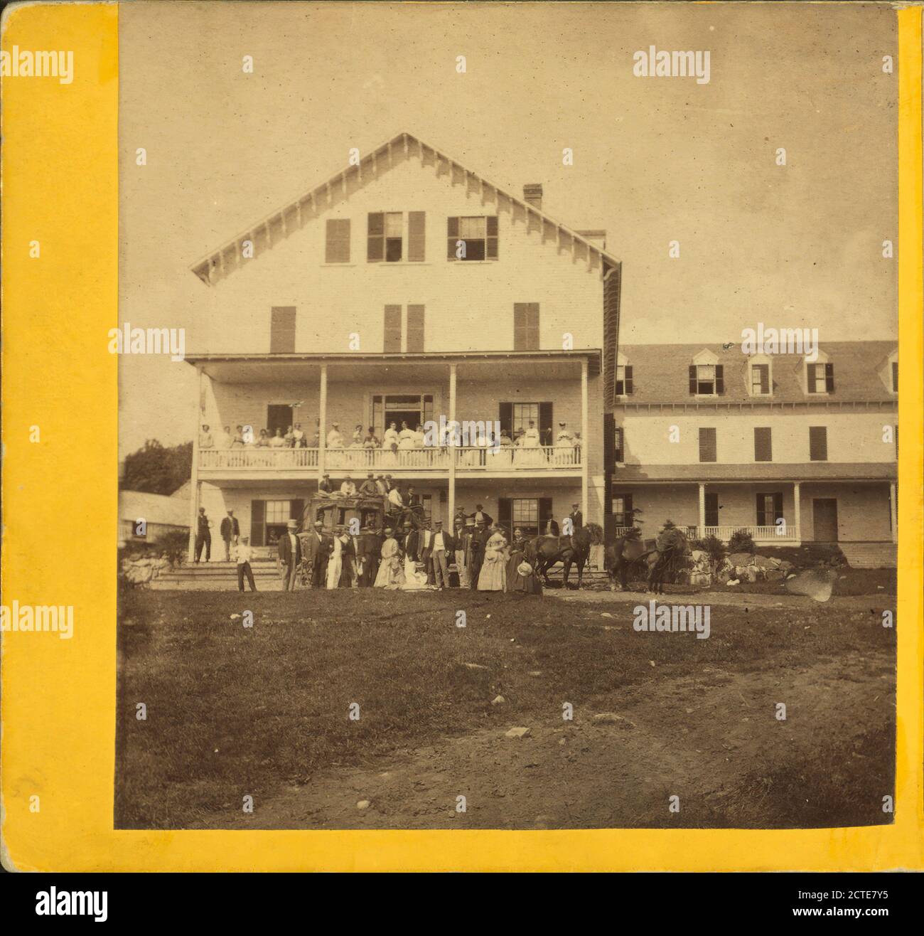 Waumbek House., cavalli, Hotel, persone, stagecoaches, New Hampshire, Jefferson (N.H. Foto Stock Waumbek House., cavalli, Hotel, persone, stagecoaches, New Hampshire, Jefferson (N.H. Foto Stock