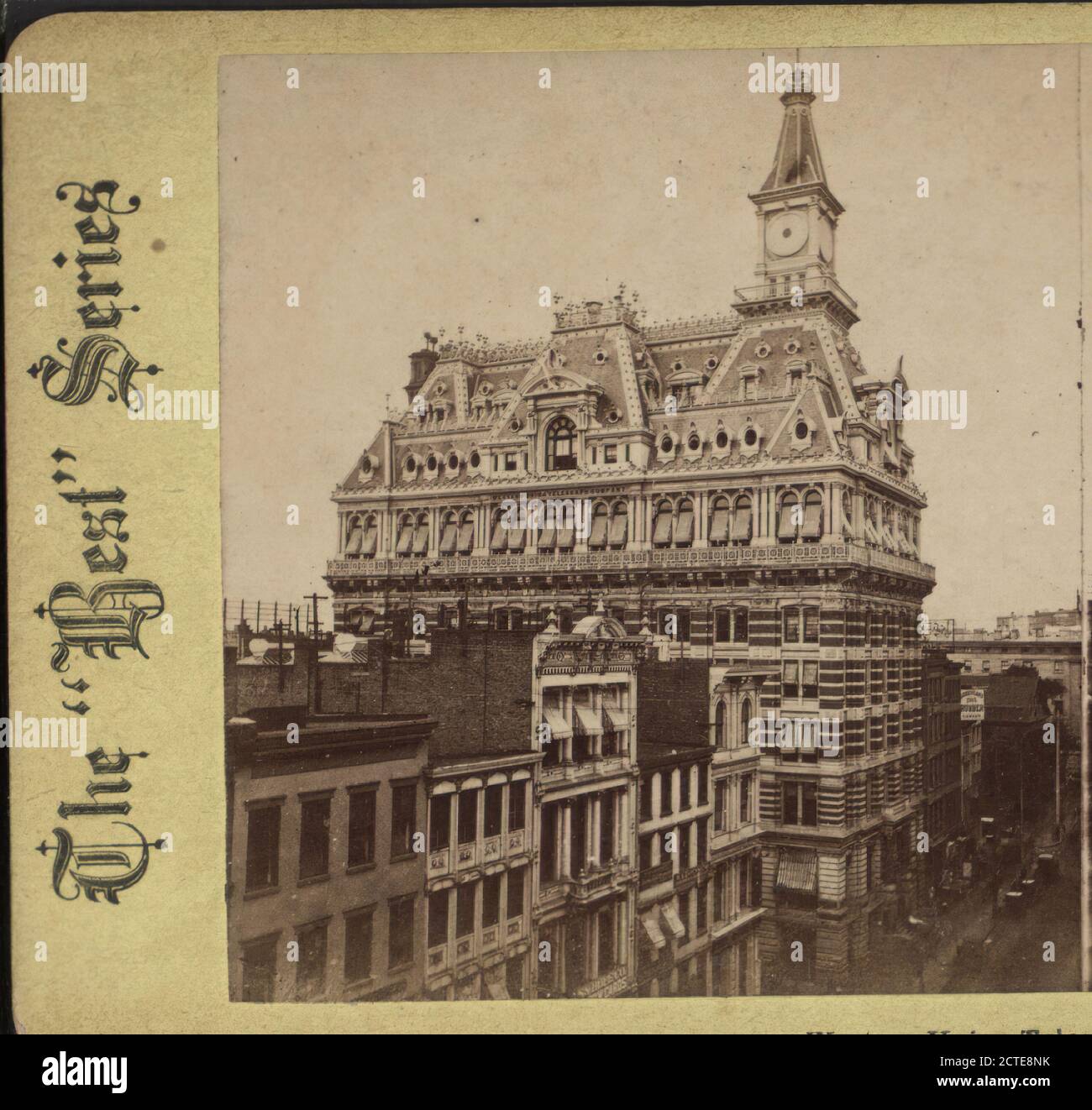 Edificio Telegraph di Western Union, Wm. Miller & Co., Western Union Telegraph Company, 1870?-1925?, New York (Stato), New York (N. Y.), New York, Manhattan (New York, N. Y Foto Stock