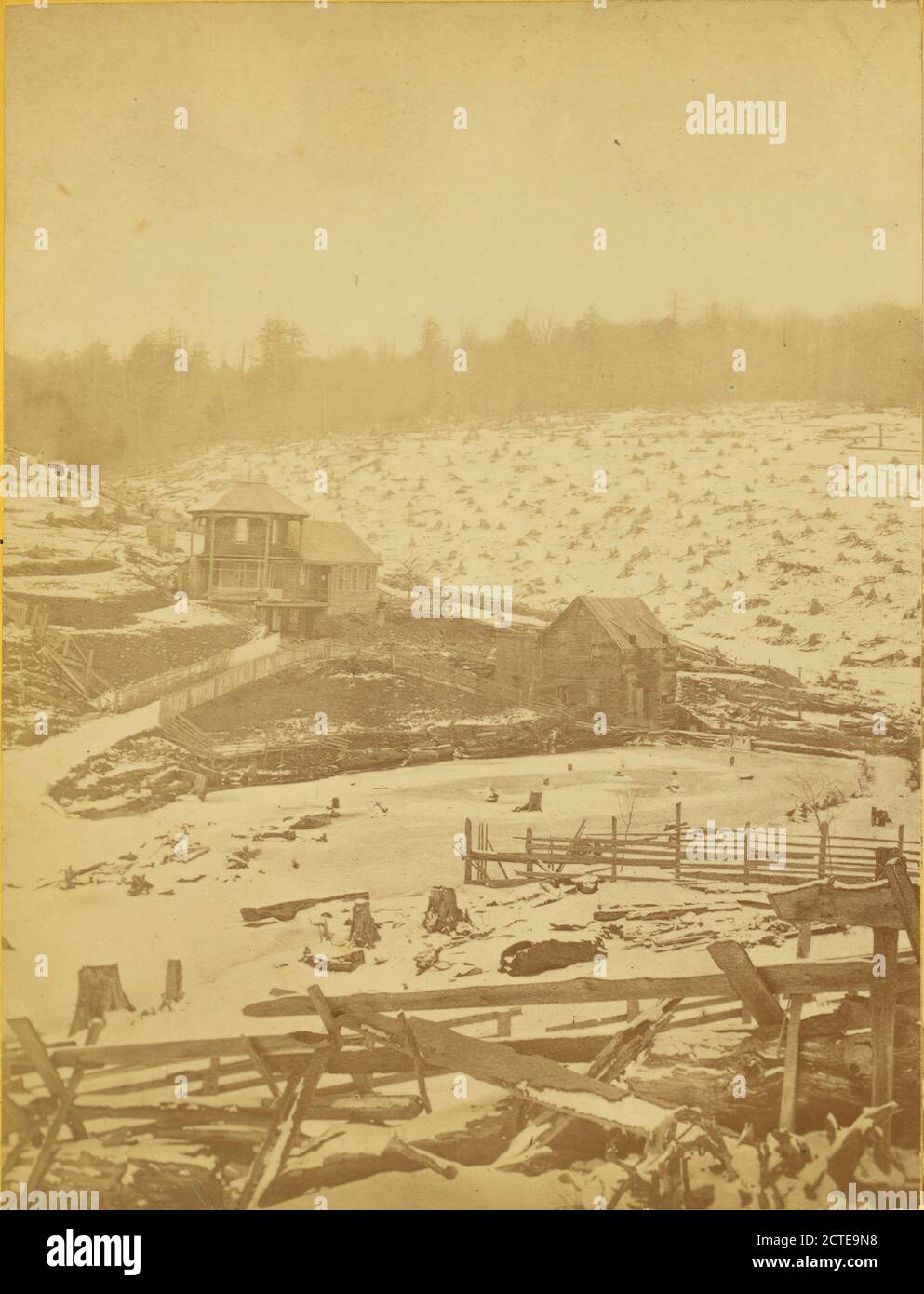 Potter County farm., Bergstresser, J. B., Pennsylvania Foto Stock
