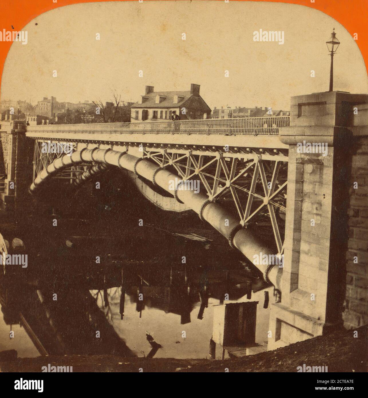 Rock Creek Aqueduct Bridge, Soule, John P. (1827-1904), 1865, Washington (D.C.) Foto Stock