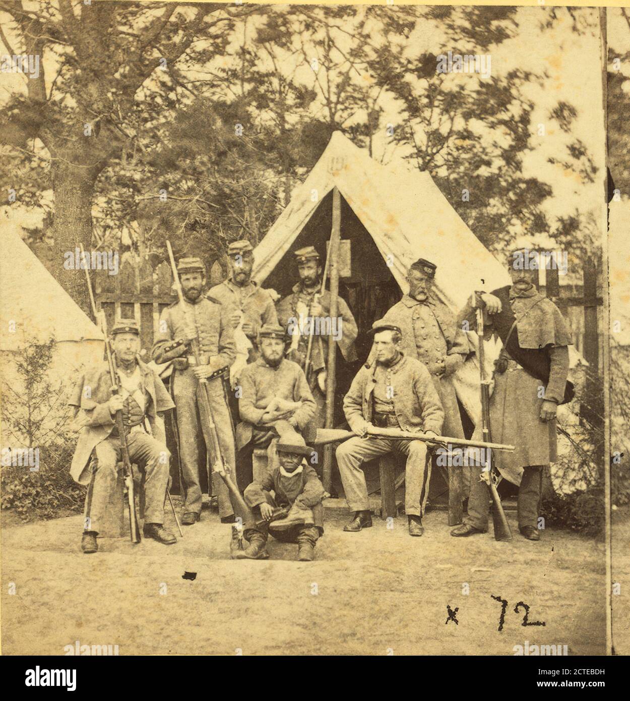 Uniformi militari, settima fanteria di New York (?) CA.1861., E. e H.T. Anthony (azienda), 1861, Stati Uniti Foto Stock